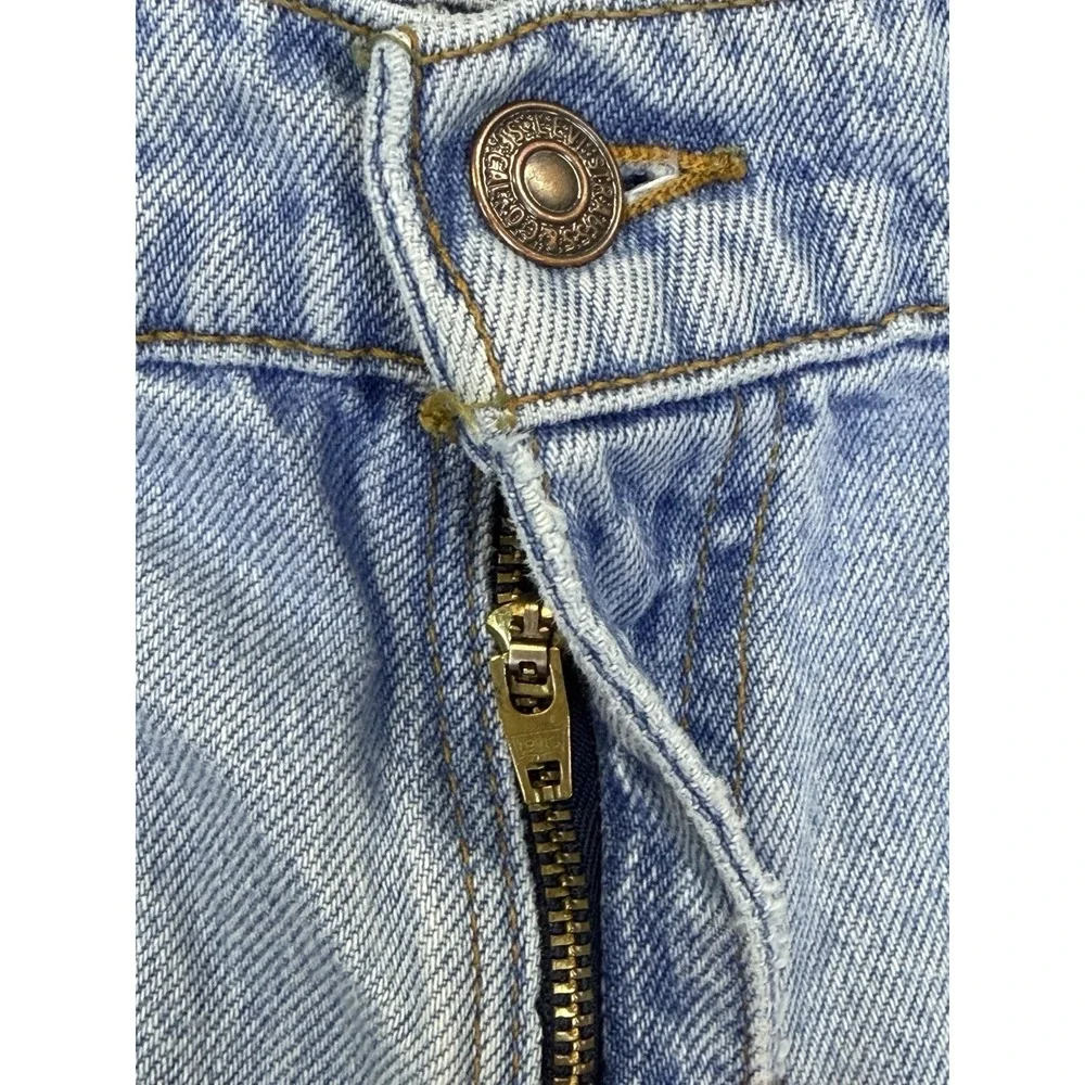 Vintage Levis Jeans Mens 38x34 Blue Light Wash 570 Taper Baggy Made‎ In USA 90s